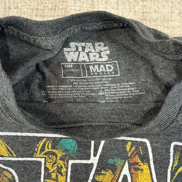 Star Wars “In a Galaxy Far Far Away” Women’s M Gray Graphic Tee Short Sleeve VGC - Picture 3 of 7